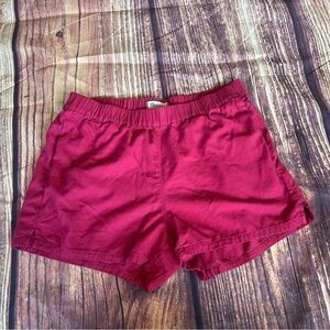 Red Madewell Linen Shorts Size M